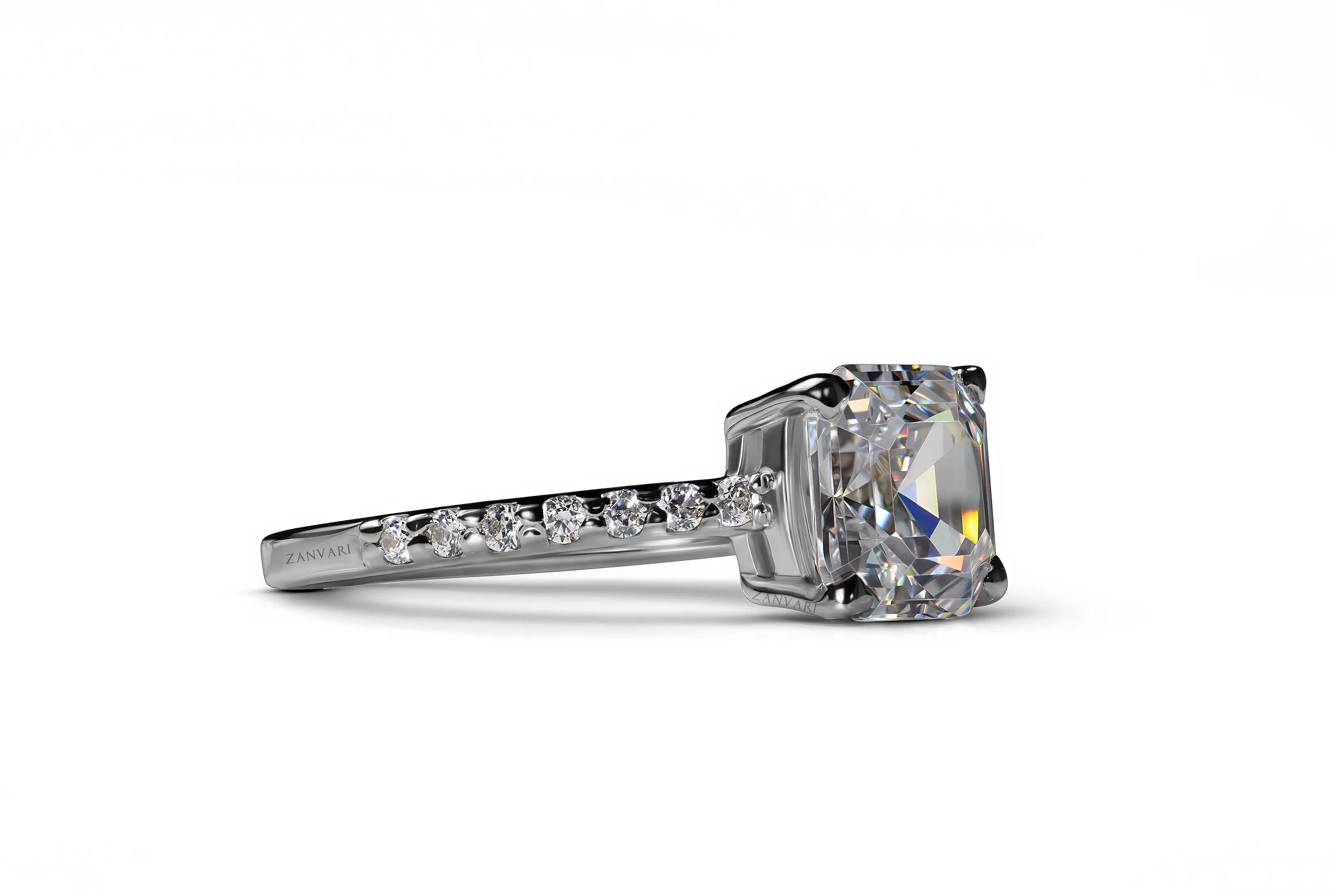 NOVA ASSCHER MOISSANITE RING