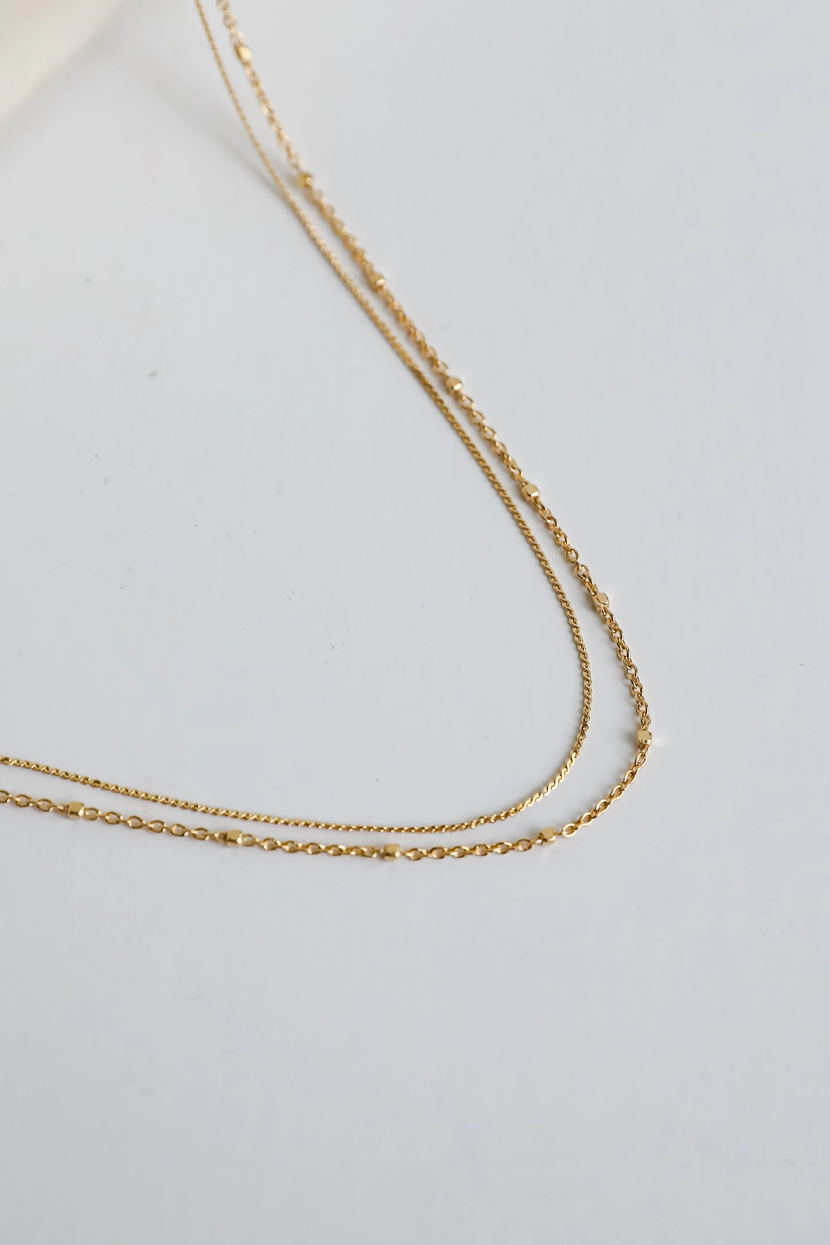Nova Gold Layered Chain Necklace