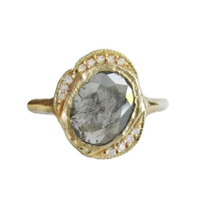 Oasis Salt and Pepper Diamond Ring