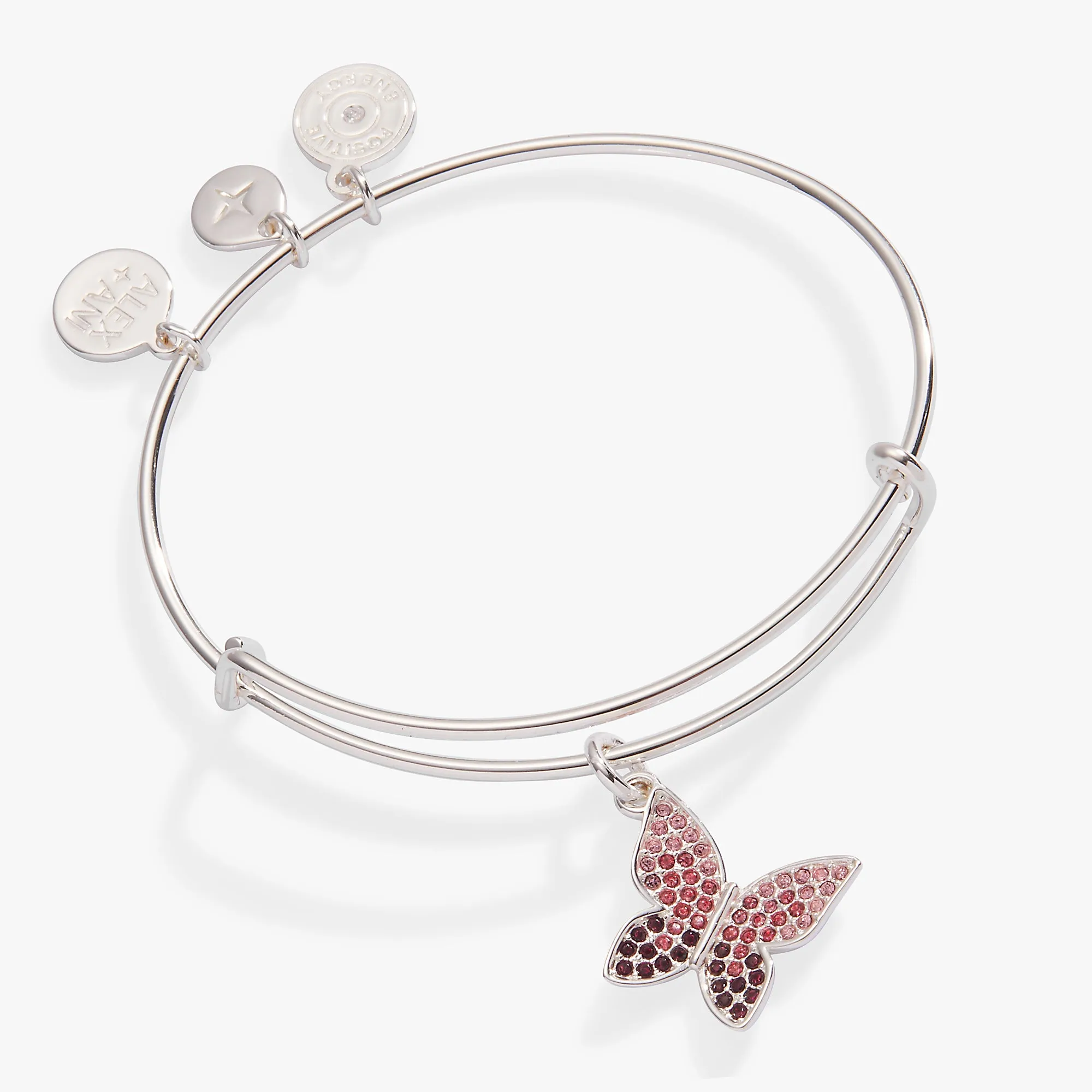 Pav?? Butterfly Charm Bangle