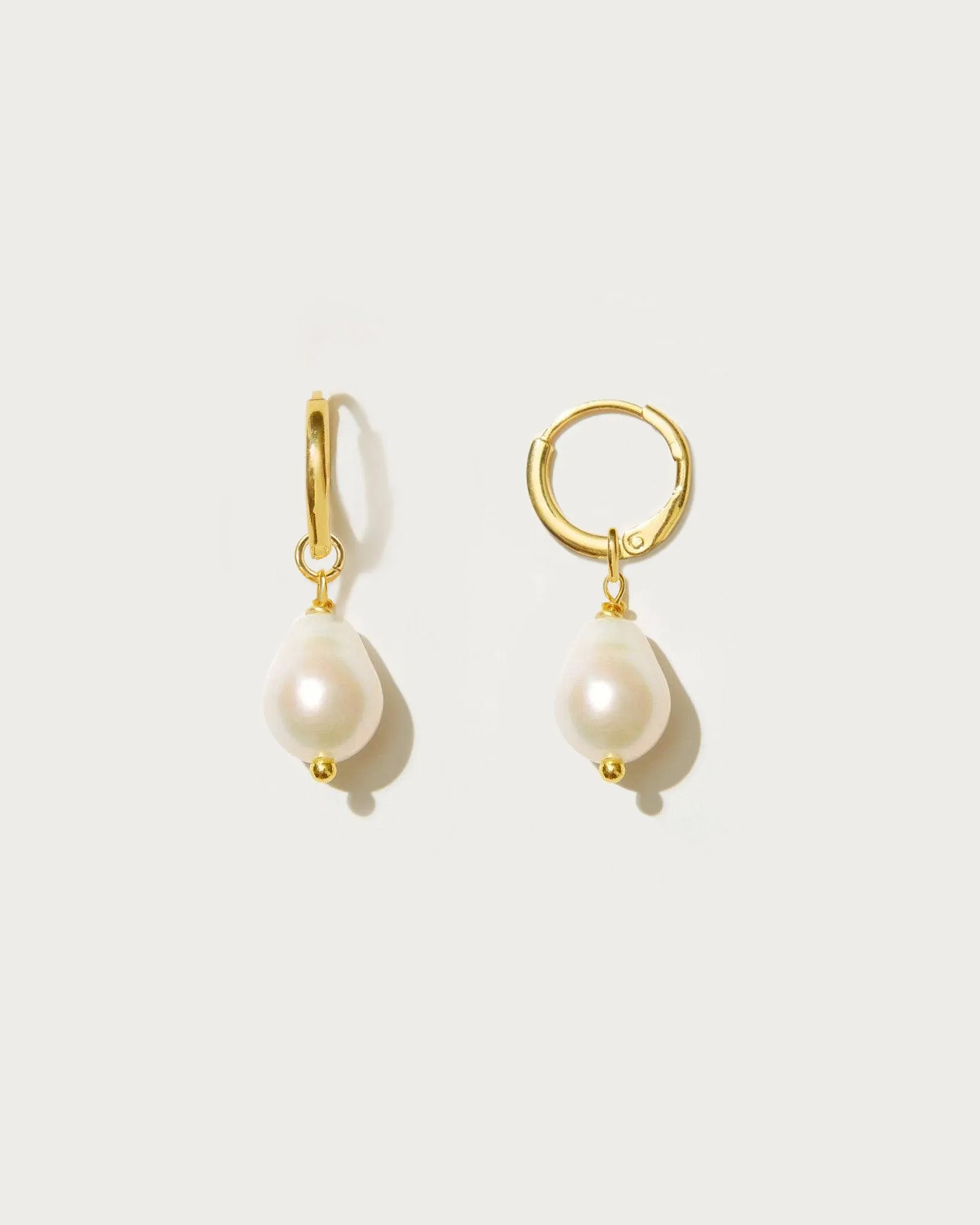 Pearl Hoop Earrings