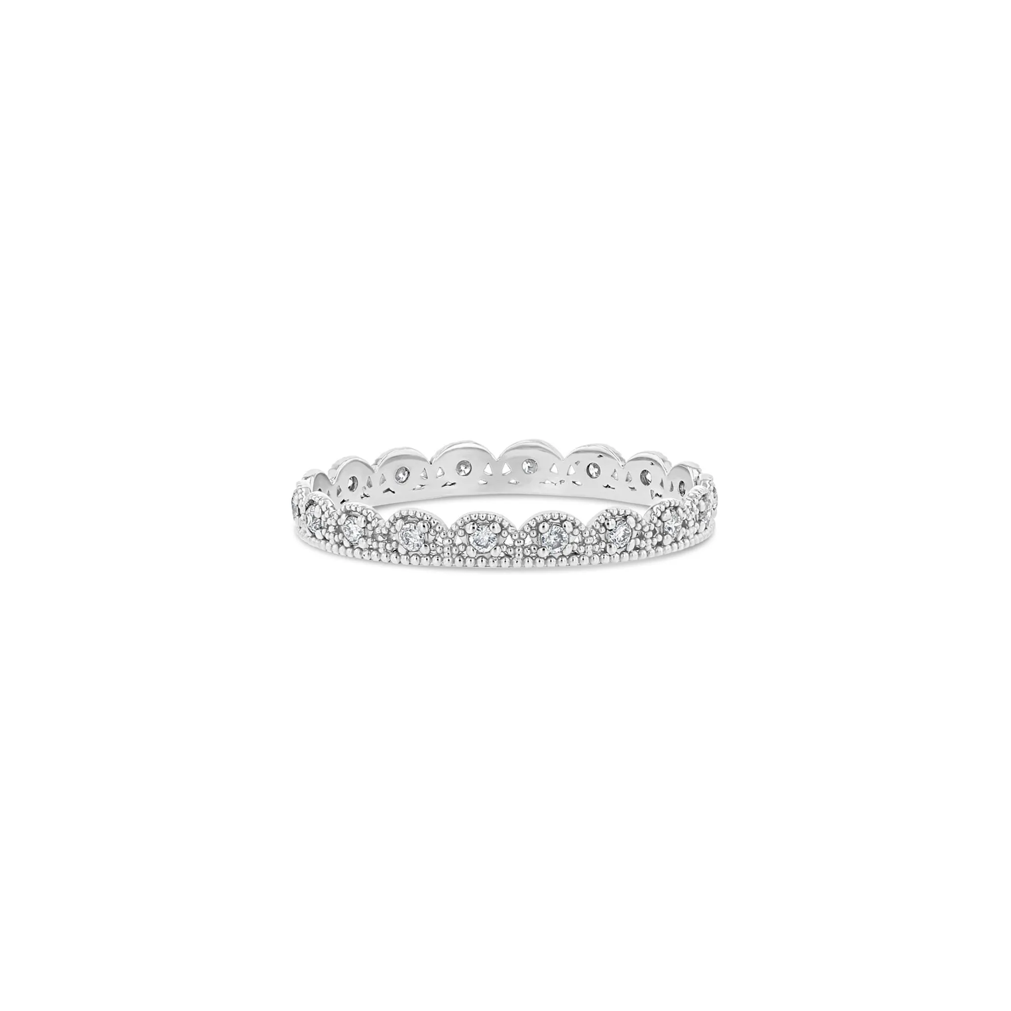 Petite Lace Band with Diamonds