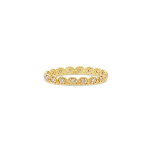 Petite Lace Band with Diamonds