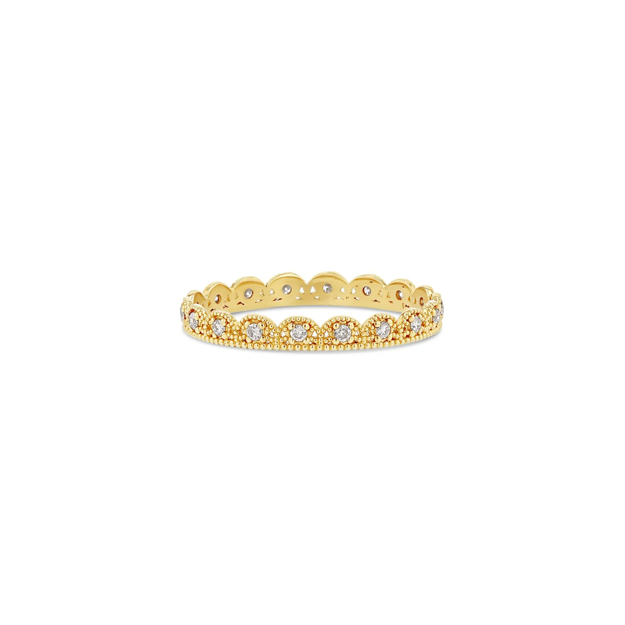 Petite Lace Band with Diamonds