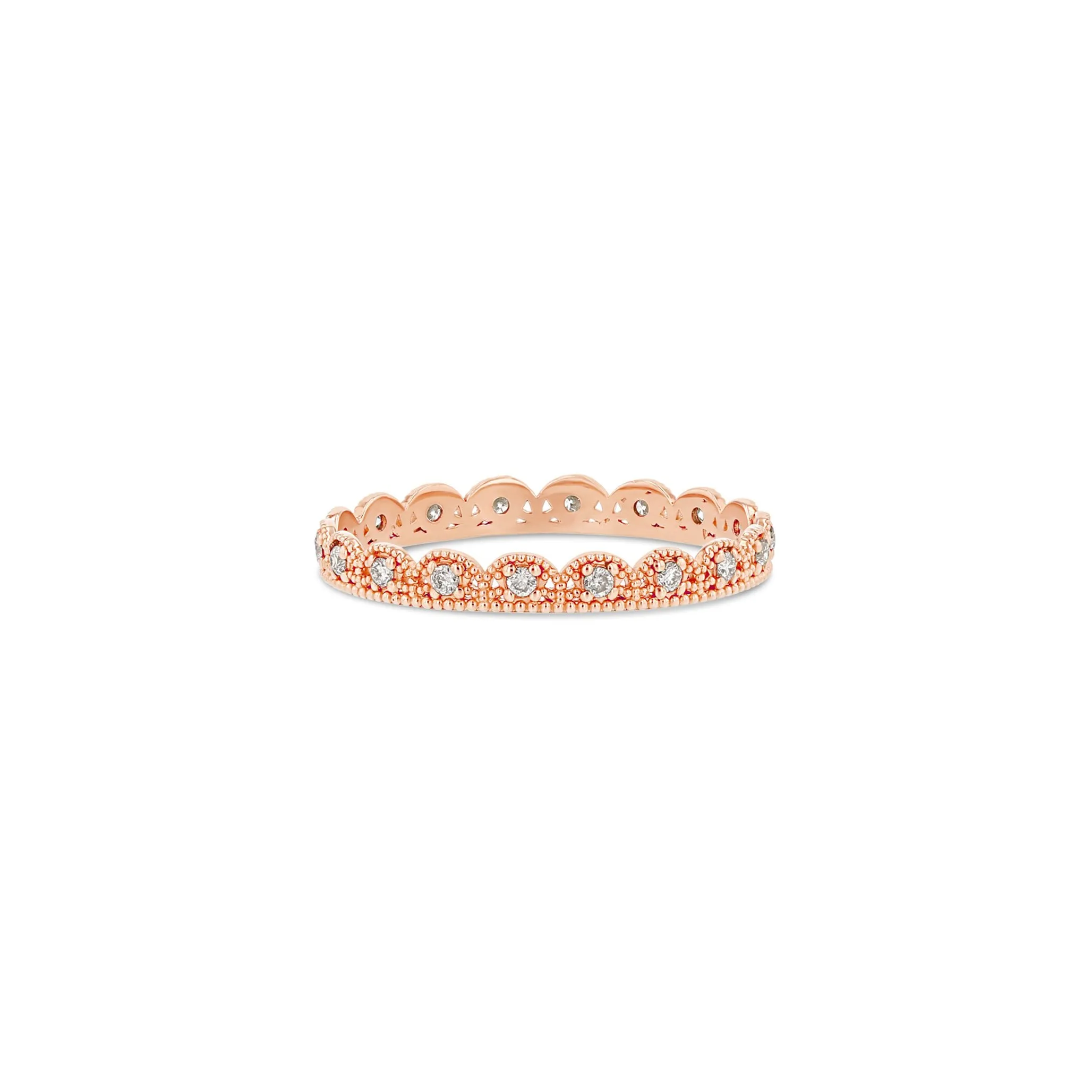 Petite Lace Band with Diamonds