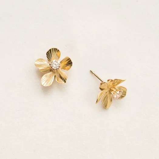 Petite Plumeria Studs