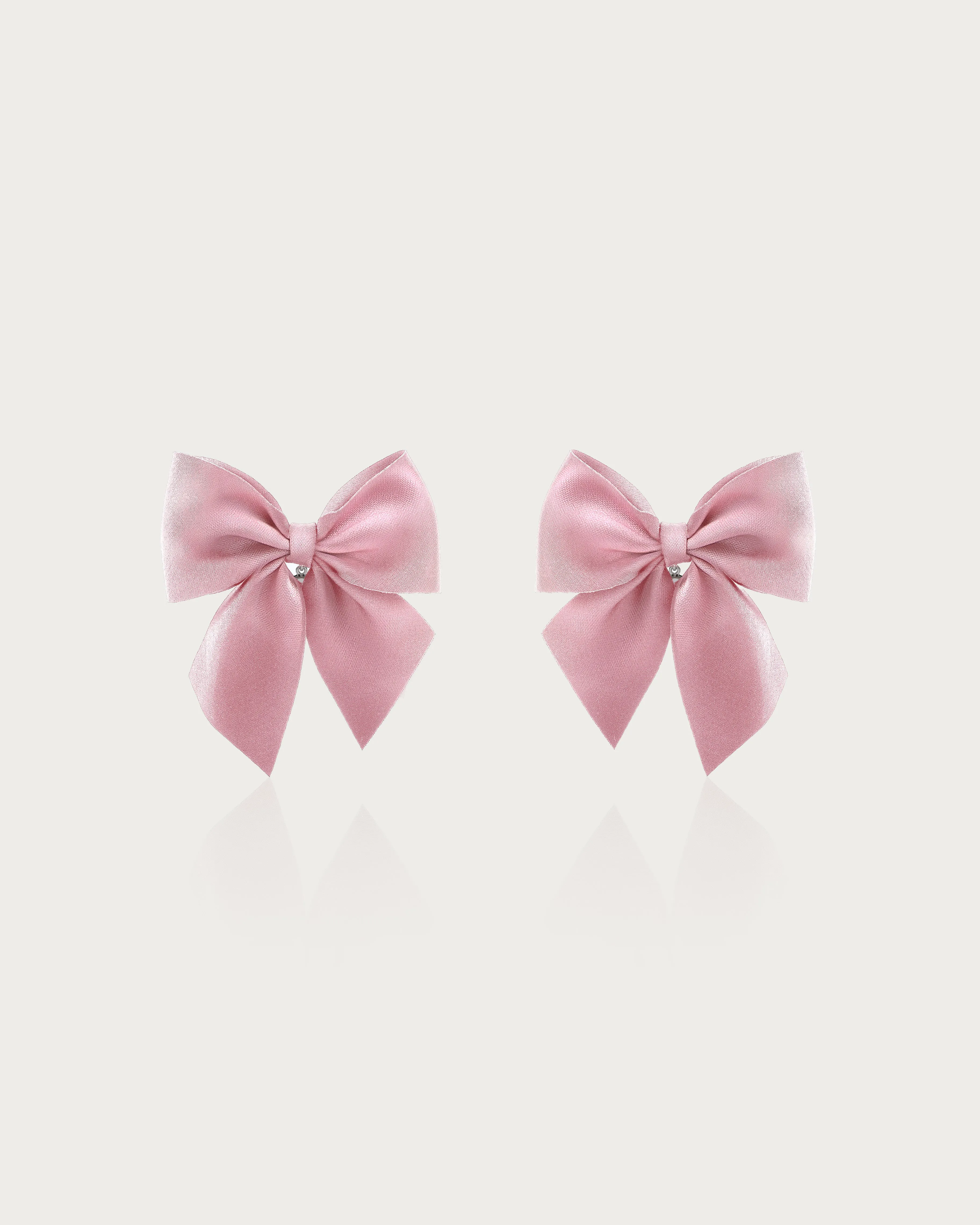 Pink Bow Earrings