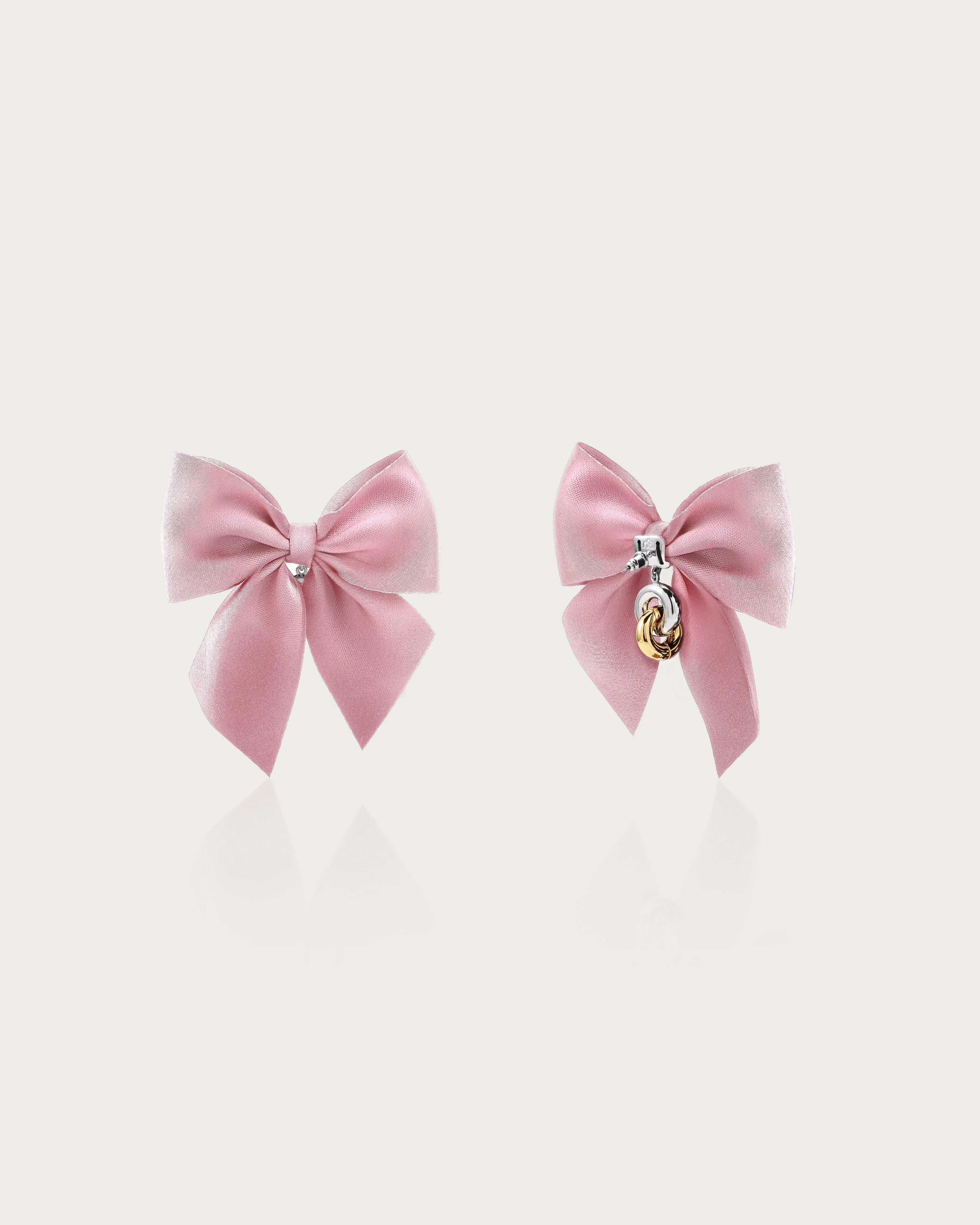 Pink Bow Earrings