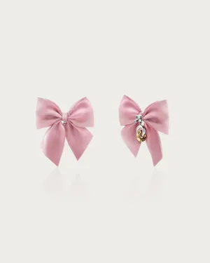 Pink Bow Earrings
