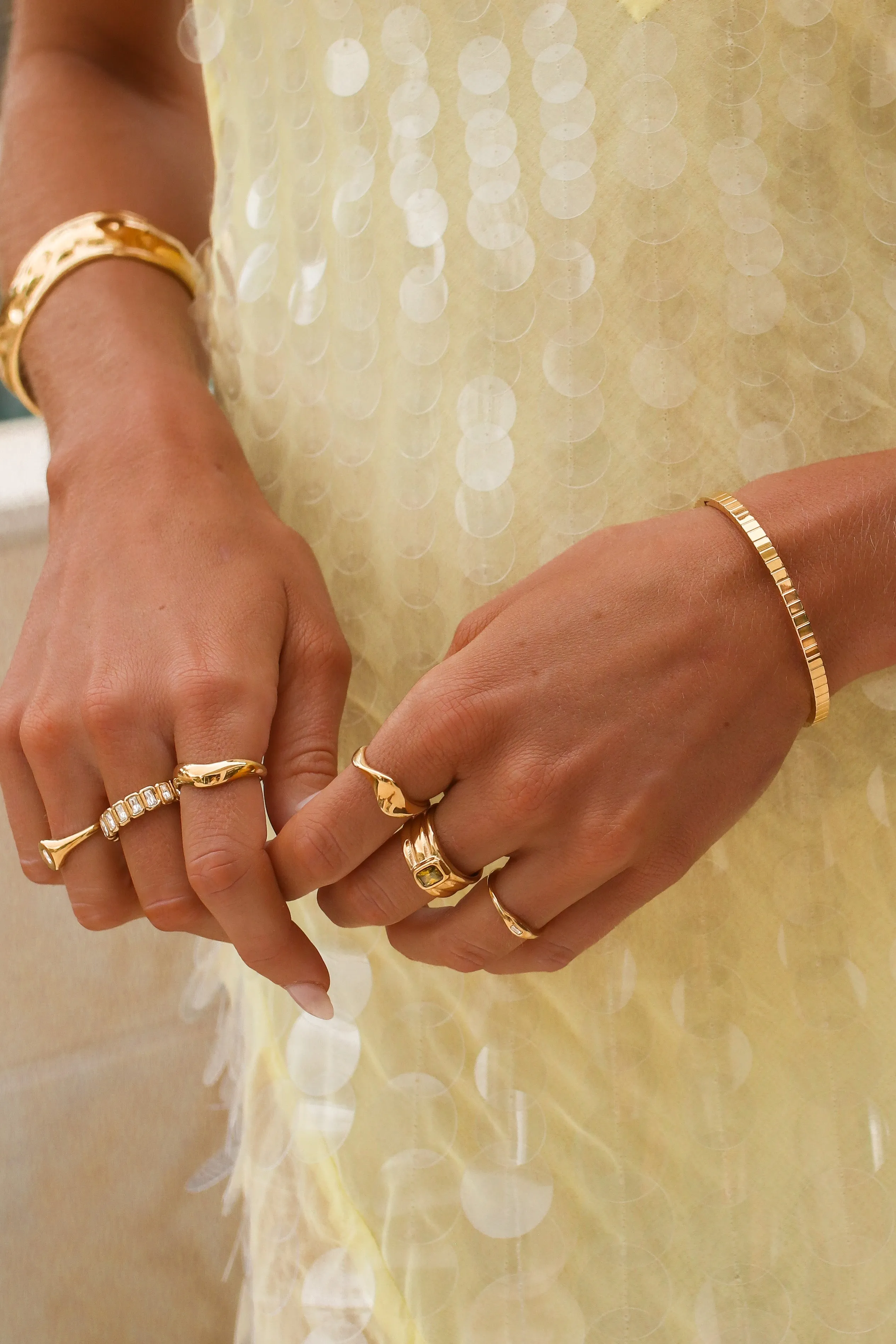 Portia - Stainless Steel Bangle