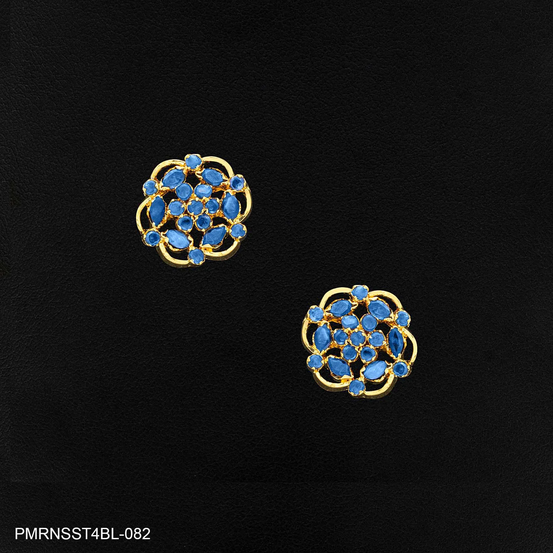 PREMIUM RATNA  PEARL STONE STUD PMRNSST4BL-082