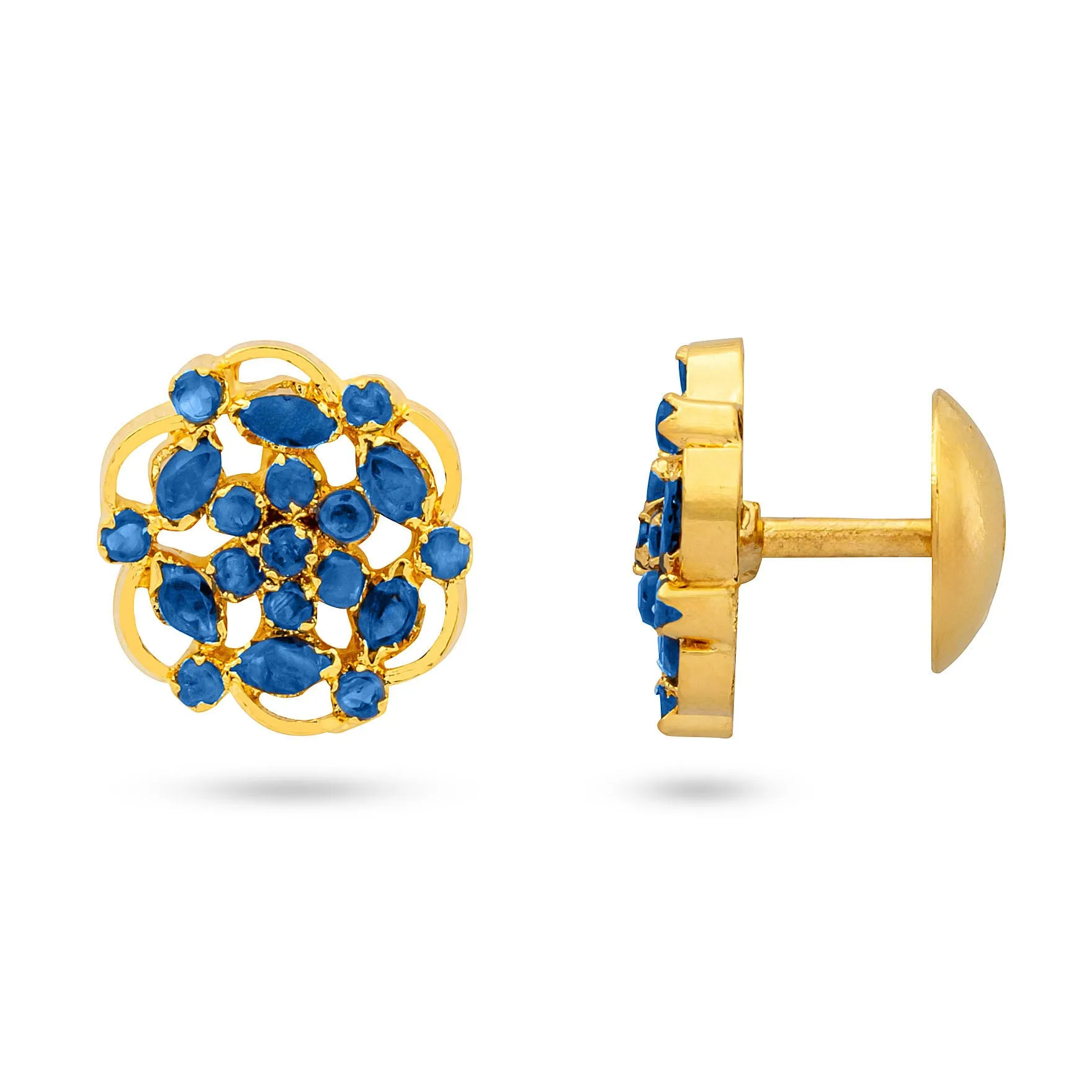 PREMIUM RATNA  PEARL STONE STUD PMRNSST4BL-082