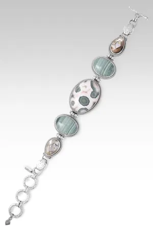 Promise Held True Bracelet? in Ocean Jasper, Green Opal & Abalone