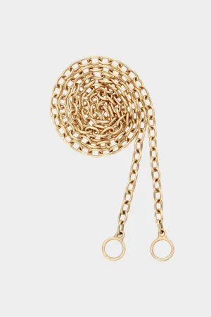 Pulley Chain - 16", Yellow Gold
