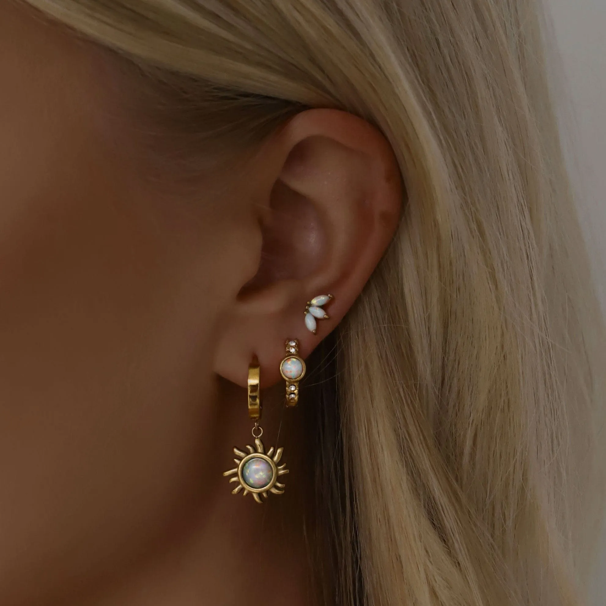 Rae Opal Hoop Earrings