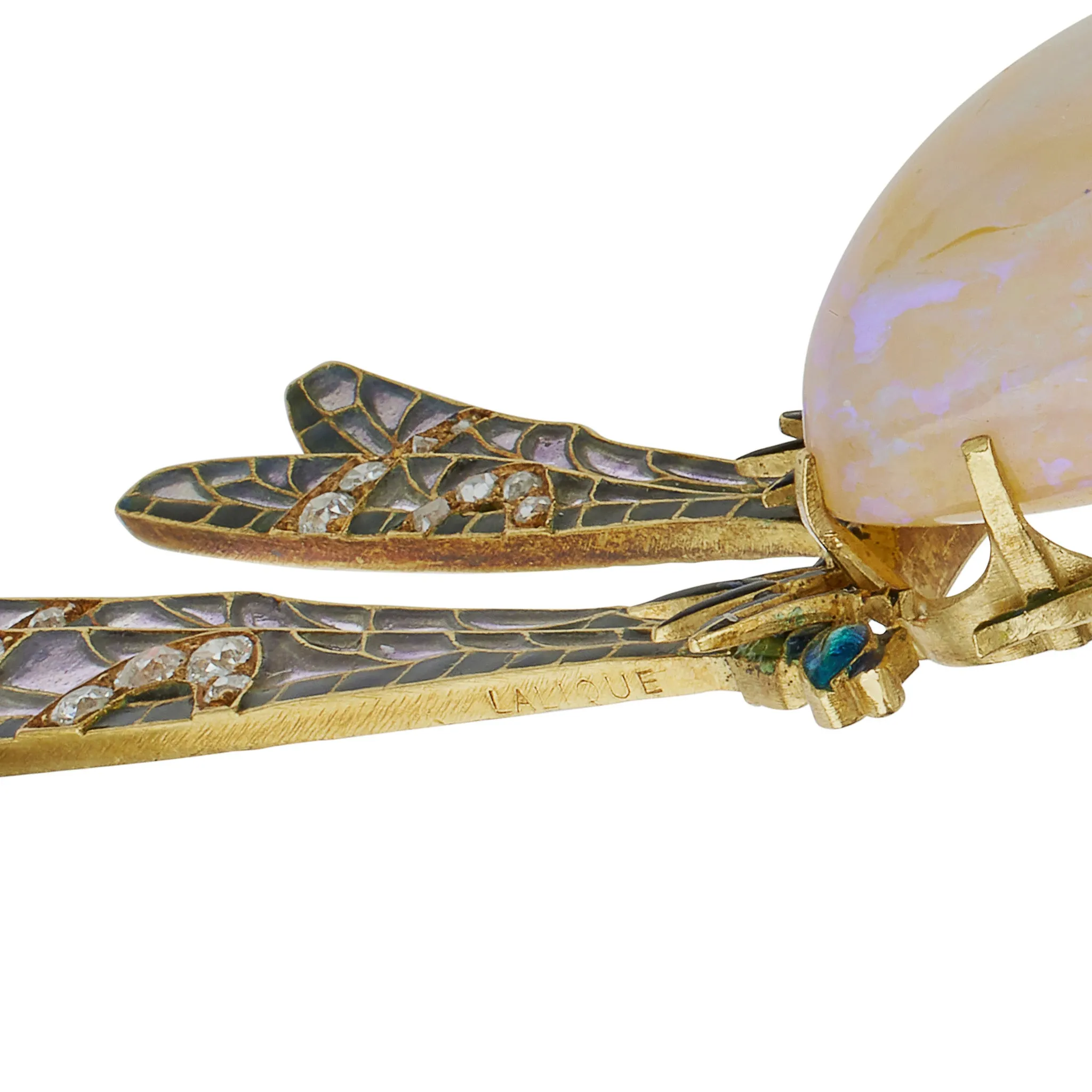 Ren?? Lalique "Damselflies" Pendant