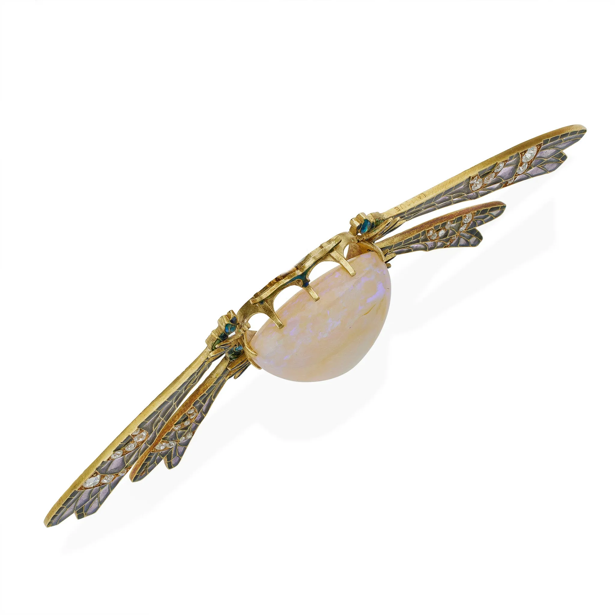 Ren?? Lalique "Damselflies" Pendant