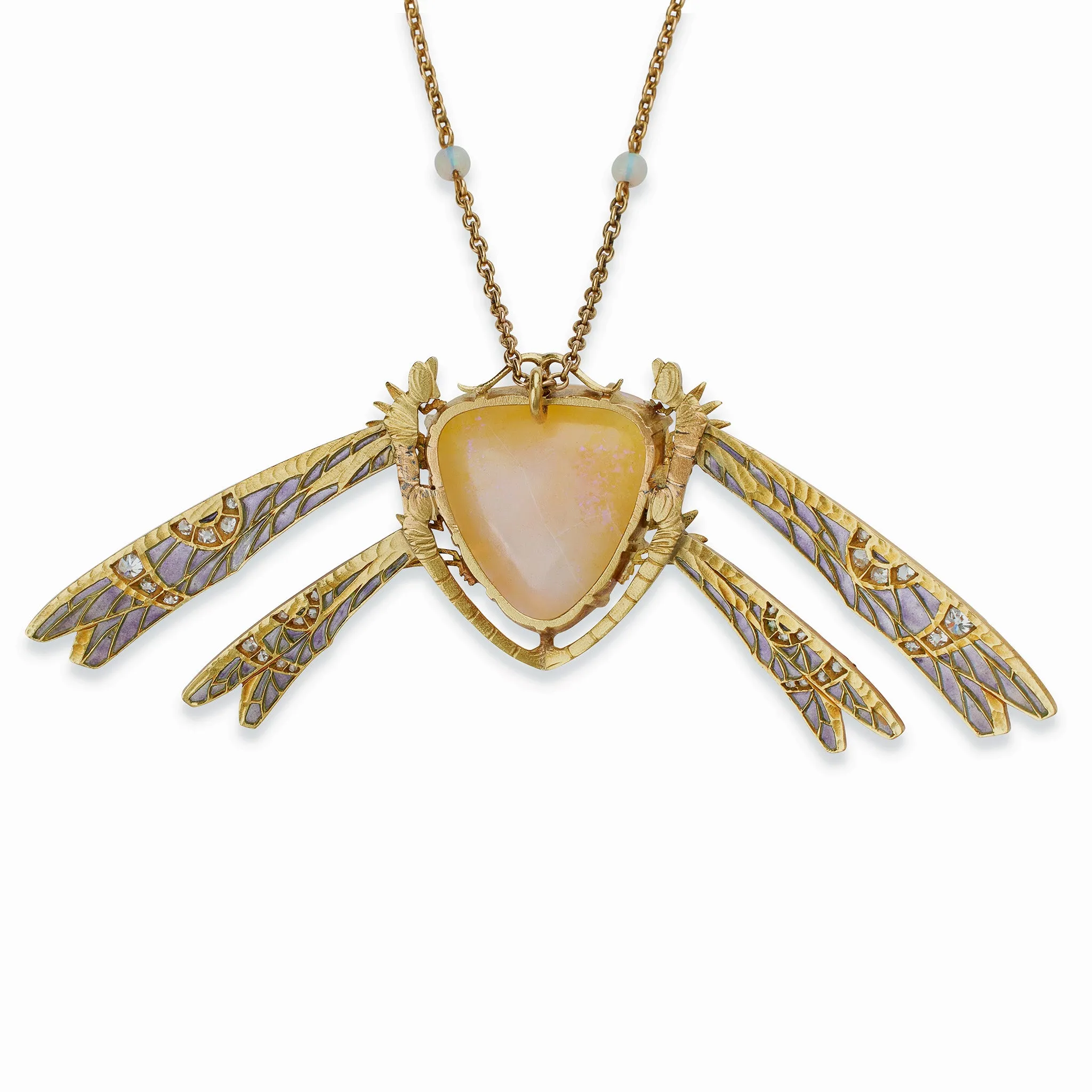 Ren?? Lalique "Damselflies" Pendant
