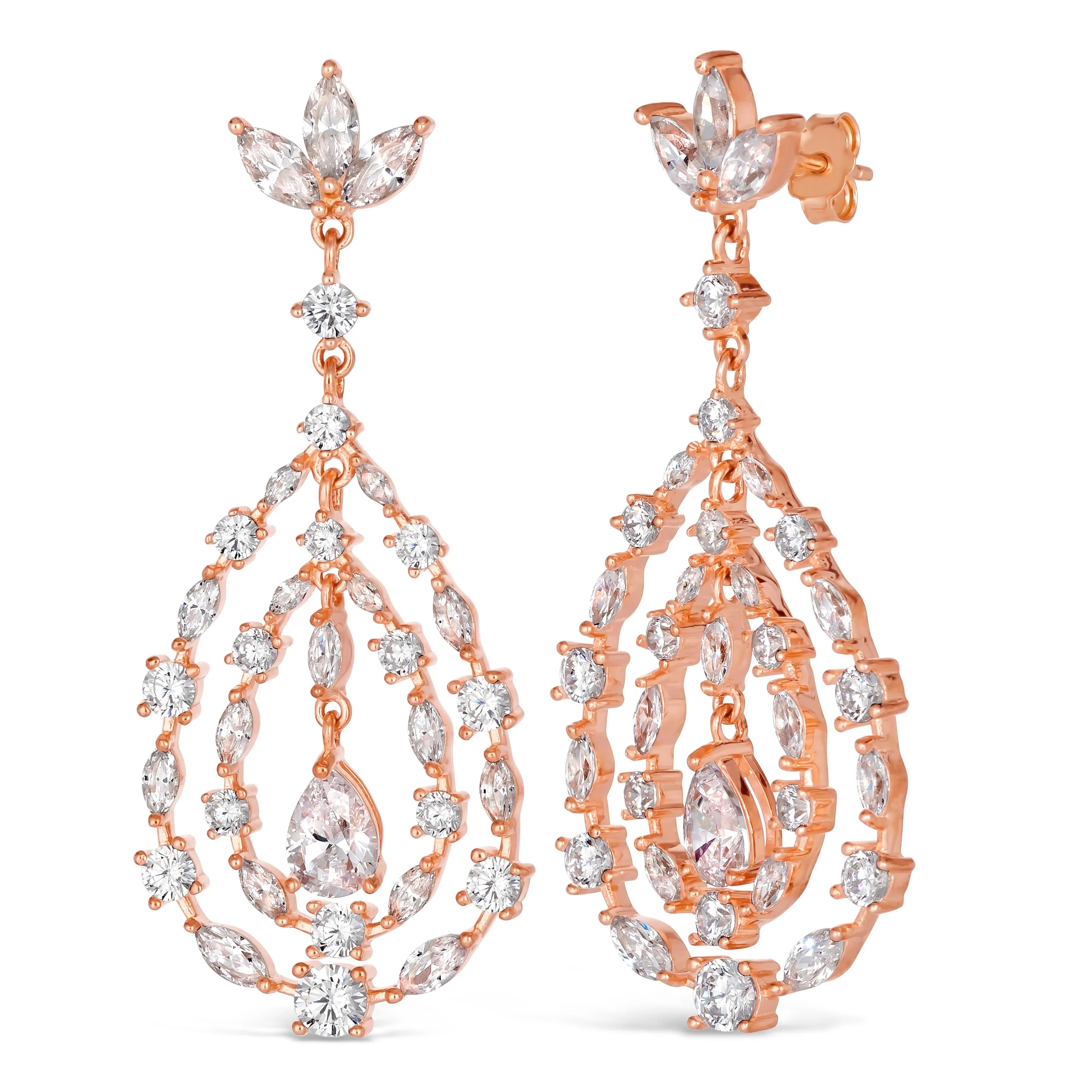 Retro Glamour Chandelier Earrings by Kathy Hilton