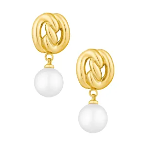 Rhea Pearl Stud Earrings