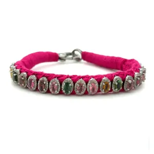 Rio Diamond & Tourmaline Fuchsia Bracelet