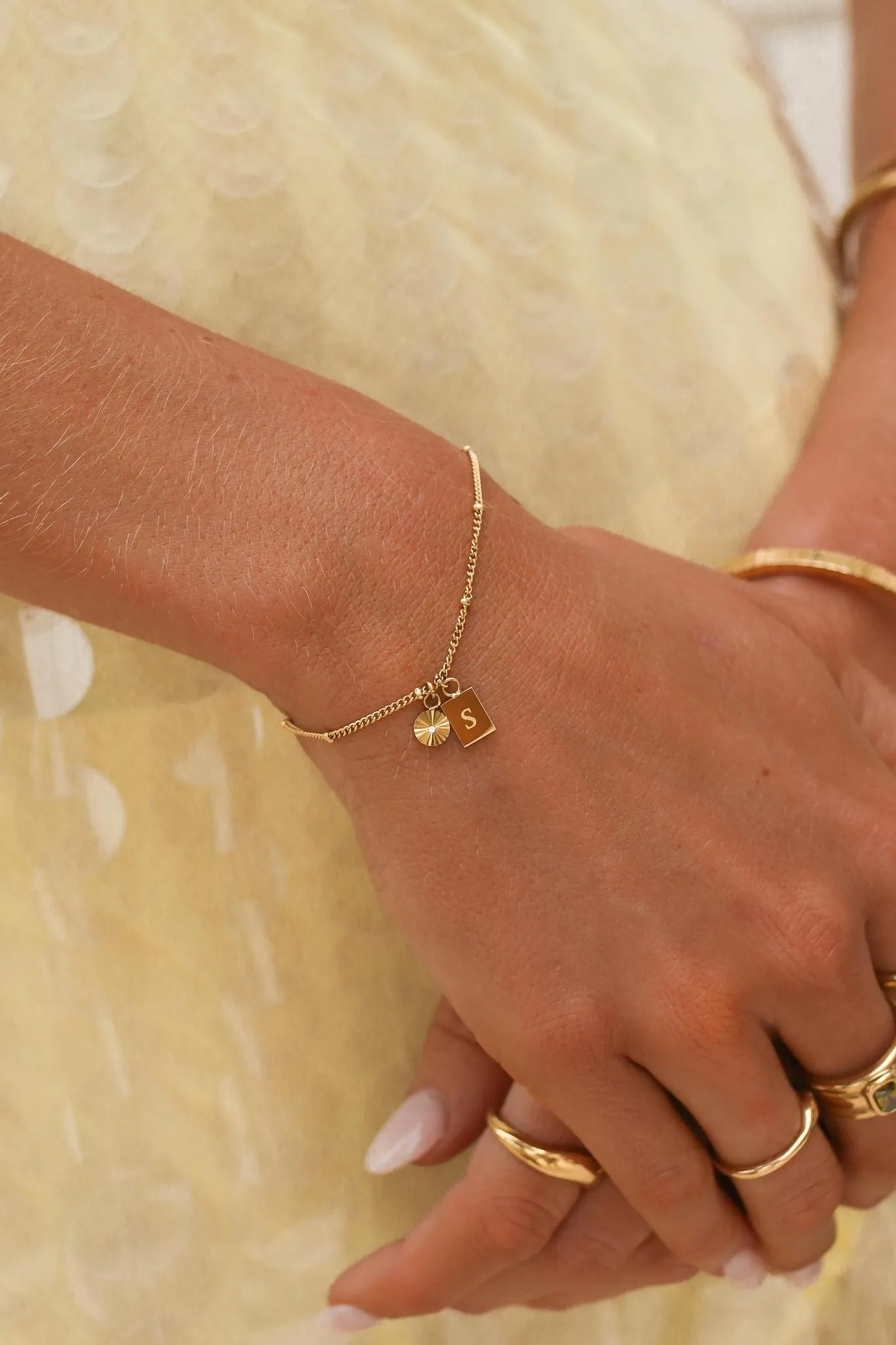 Rita - Stainless Steel Engraved Bracelet