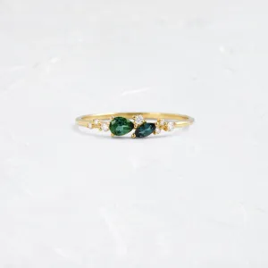 Rivulet Ring in Green