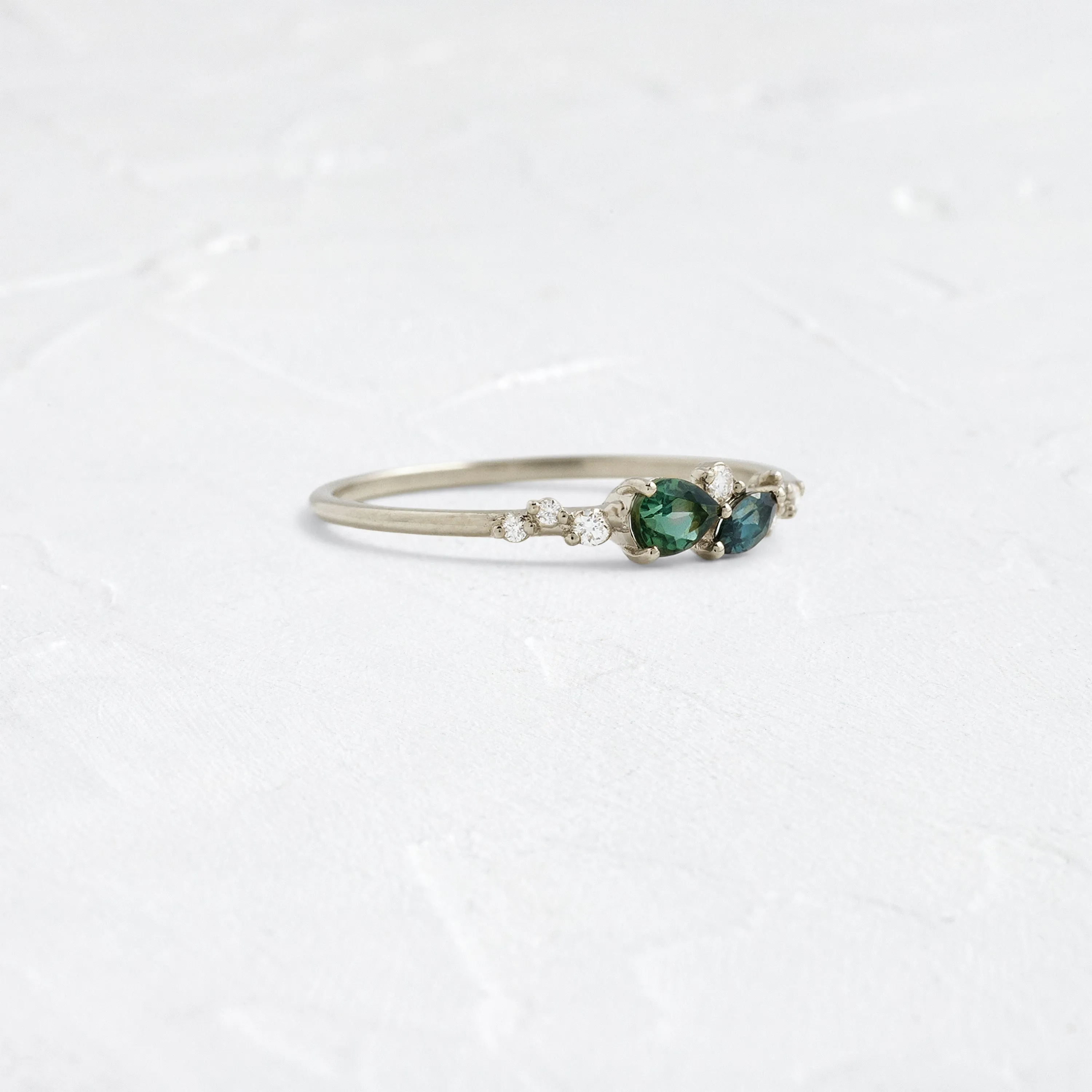 Rivulet Ring in Green