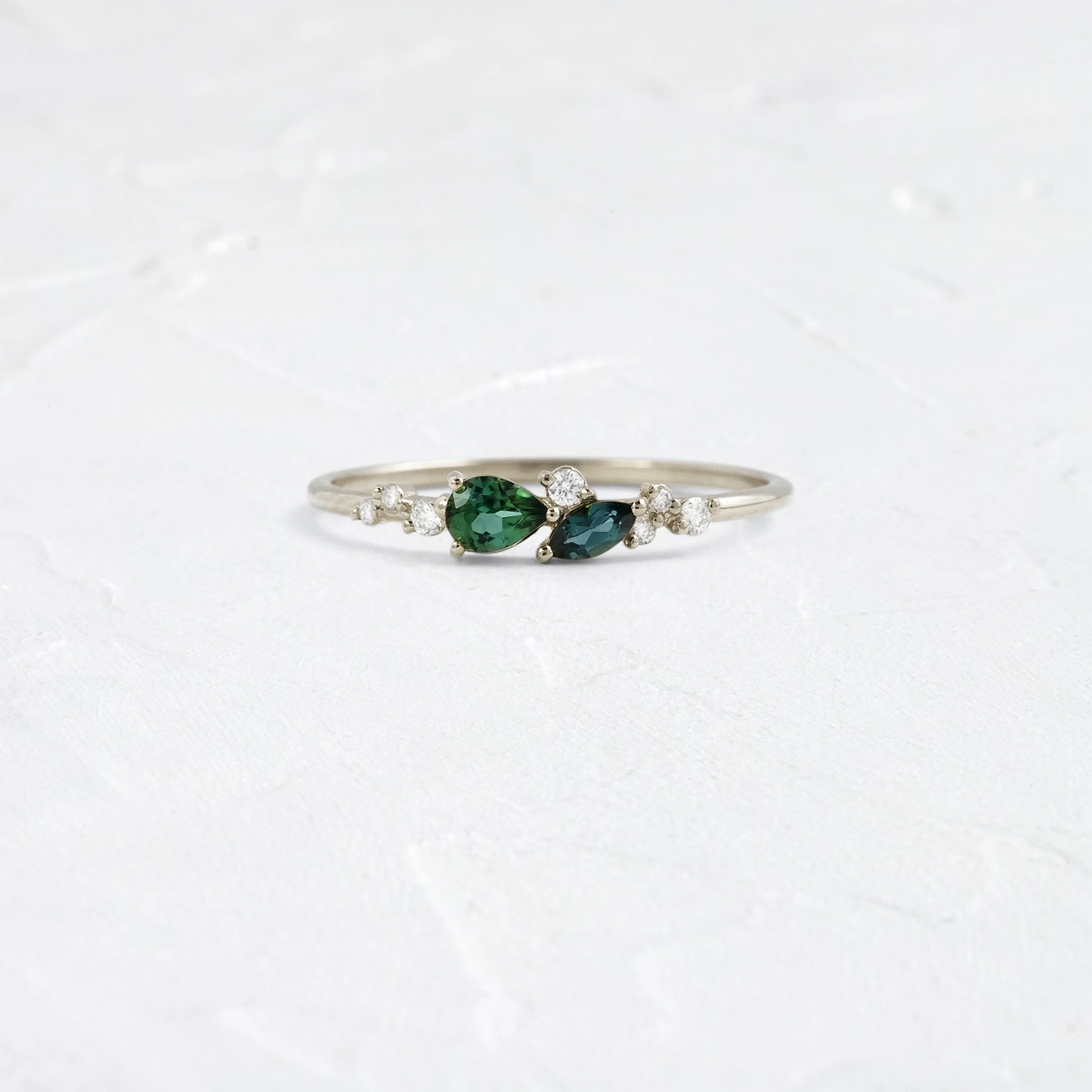 Rivulet Ring in Green