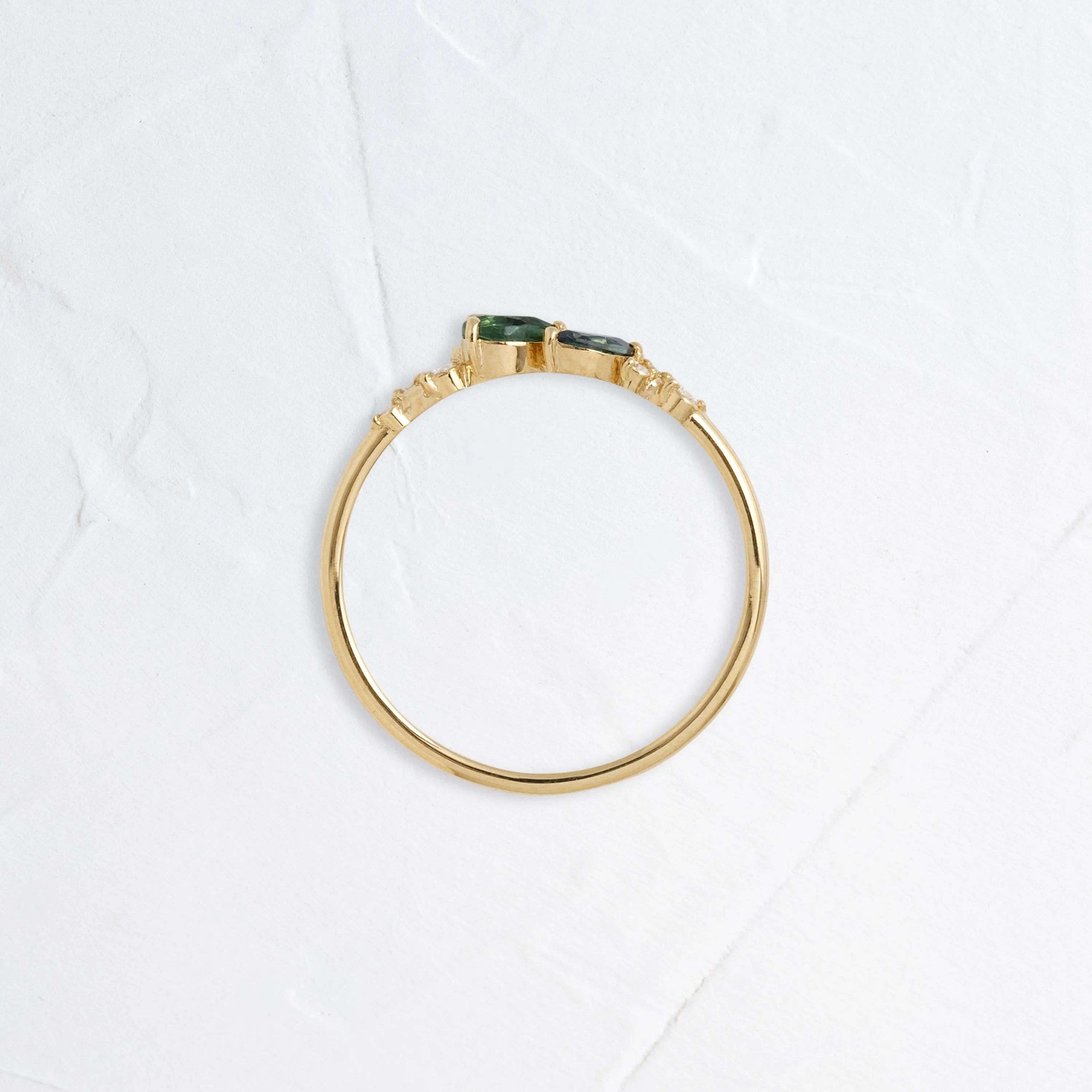 Rivulet Ring in Green