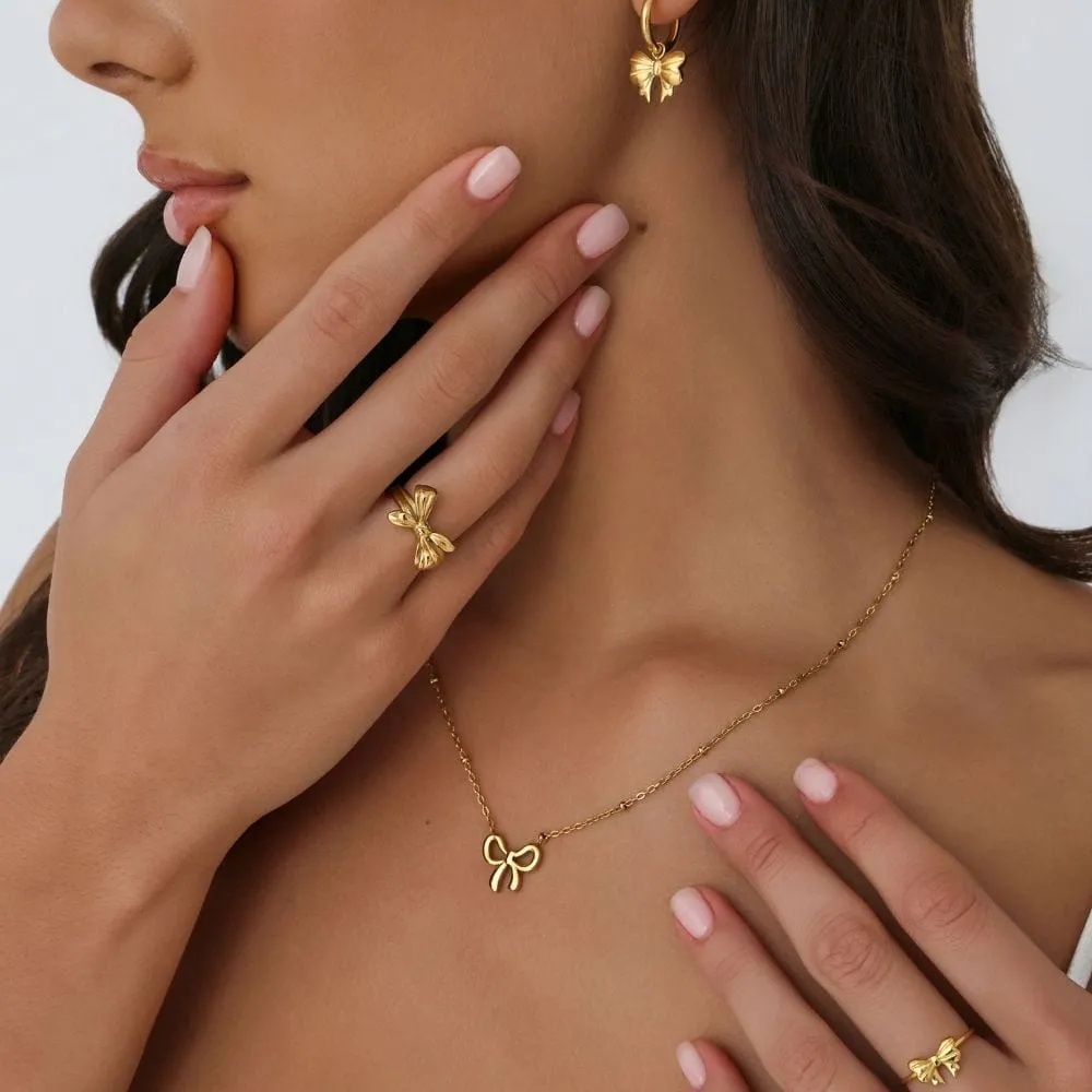 Rosella Bow Hoop Earrings