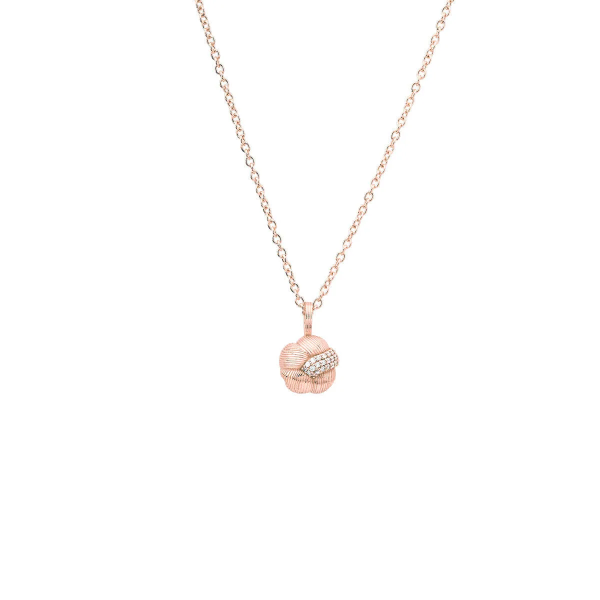 Sav 18K Rosegold Pendant w. 27 Diamonds