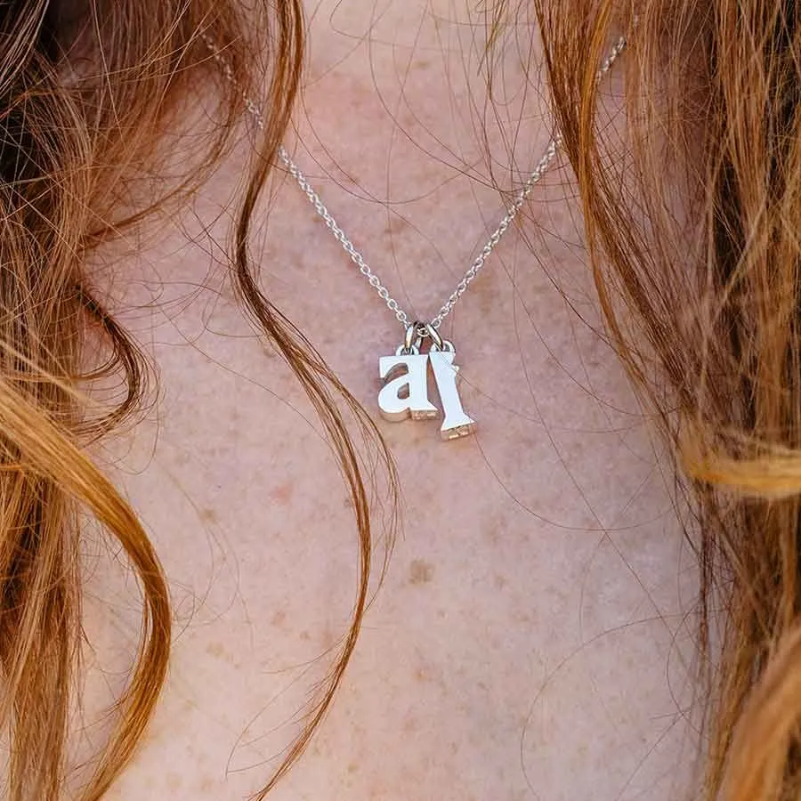 Seed p Silver Necklace