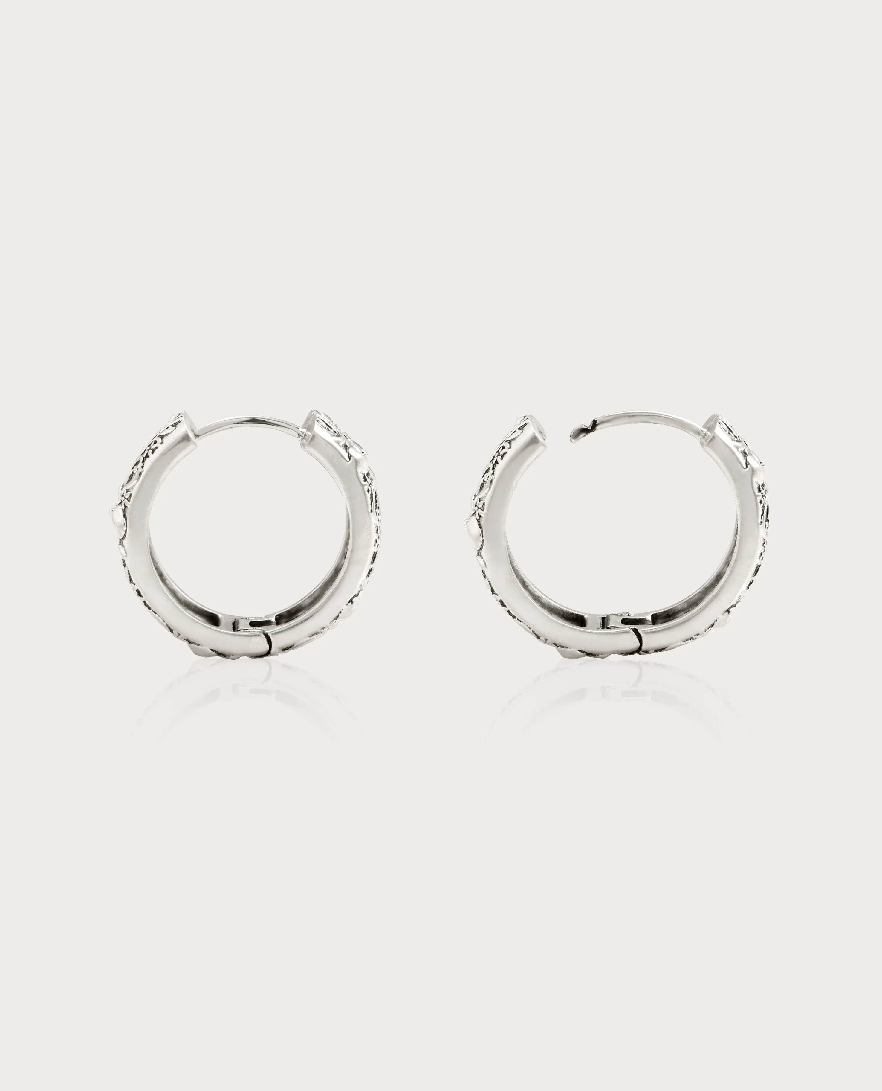 Serenade of Orchid Earrings in Silver