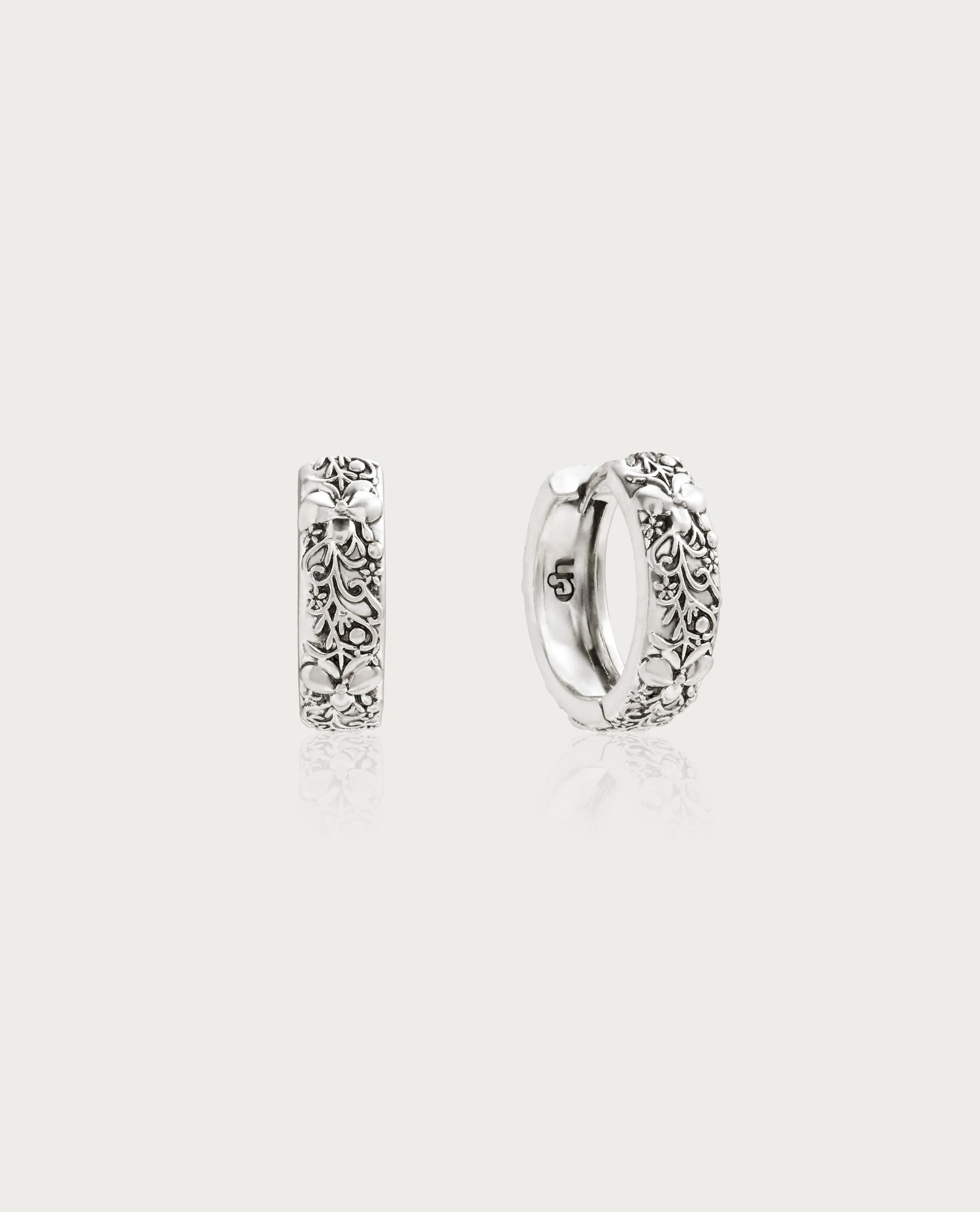 Serenade of Orchid Earrings in Silver