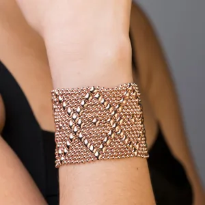 SG Liquid Metal B10 ?C RG Rose Gold Finish Bracelet by Sergio Gutierrez