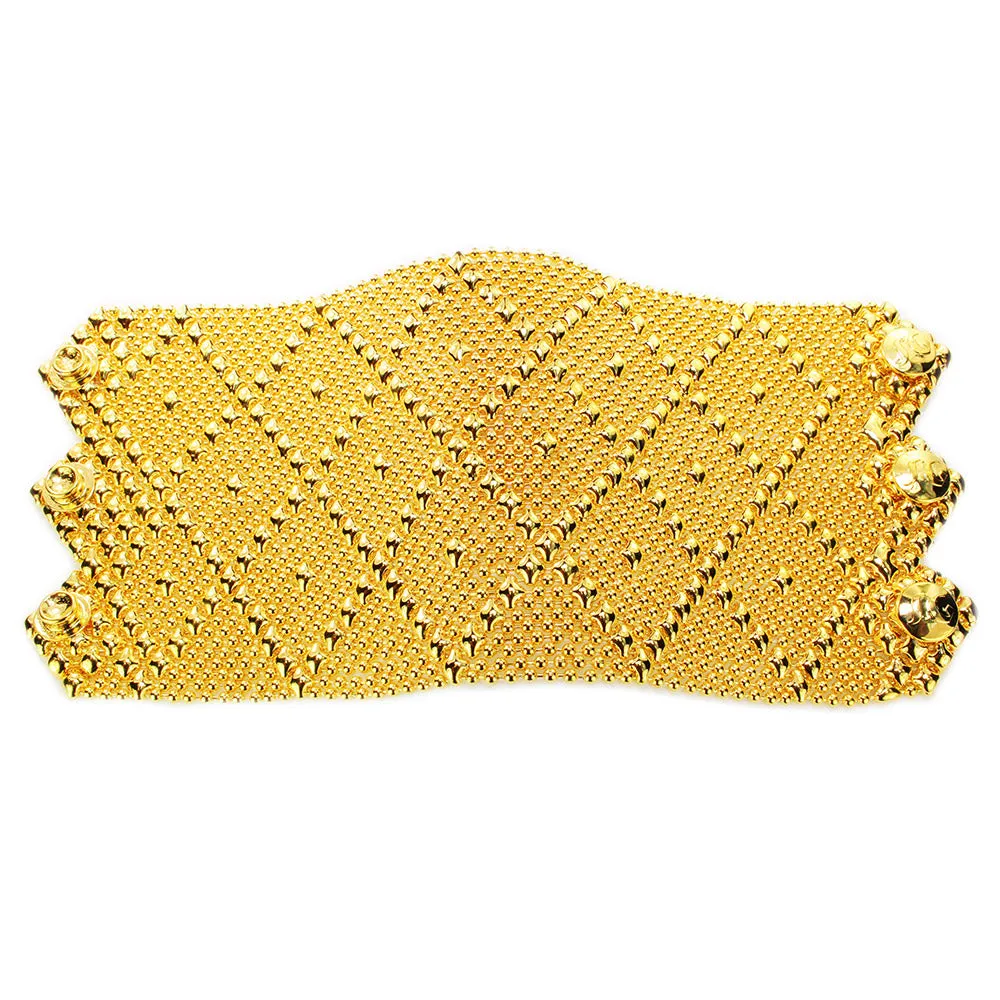 SG Liquid Metal B11?CG24K Gold 24k Finish Bracelet by Sergio Gutierrez
