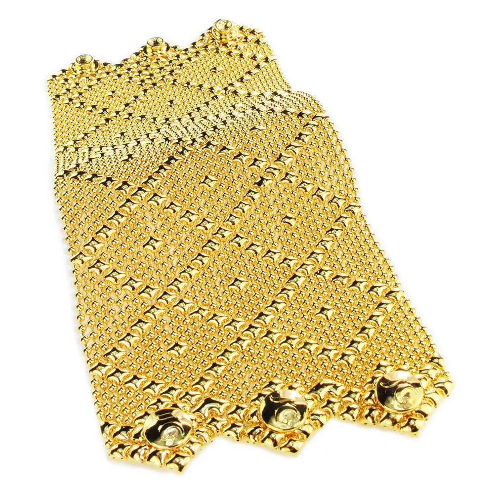 SG Liquid Metal B11?CG24K Gold 24k Finish Bracelet by Sergio Gutierrez