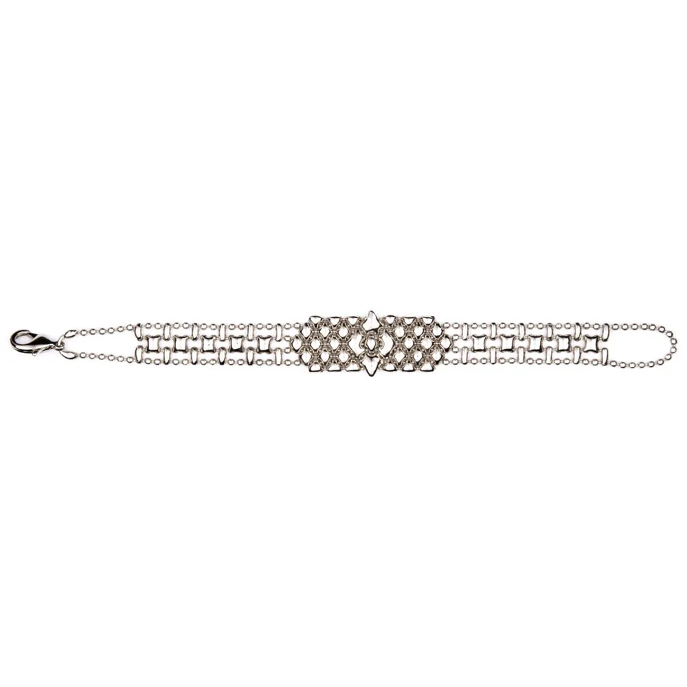 SG Liquid Metal MINI C - AS Antique Silver Bracelet by Sergio Gutierrez