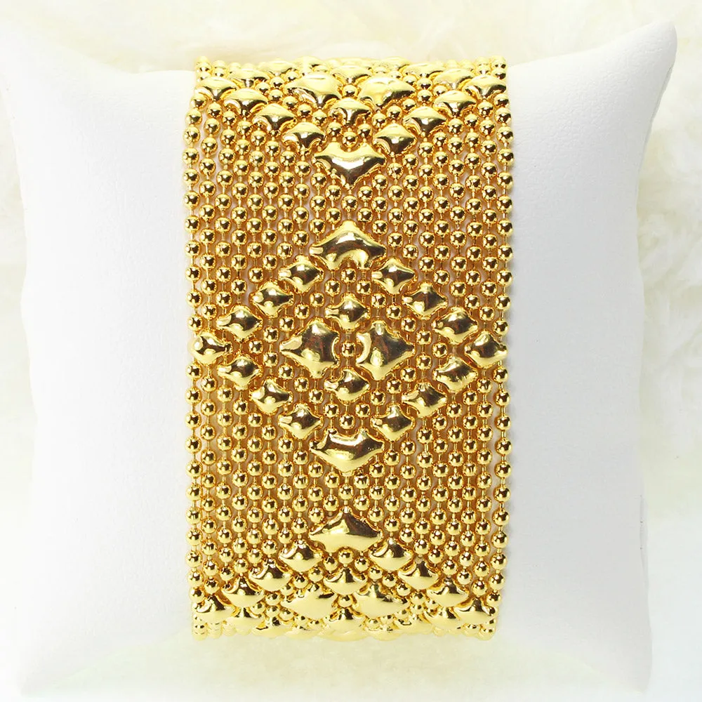 SG Liquid Metal TB32 ?C G24K Gold 24K Finish Bracelet by Sergio Gutierrez