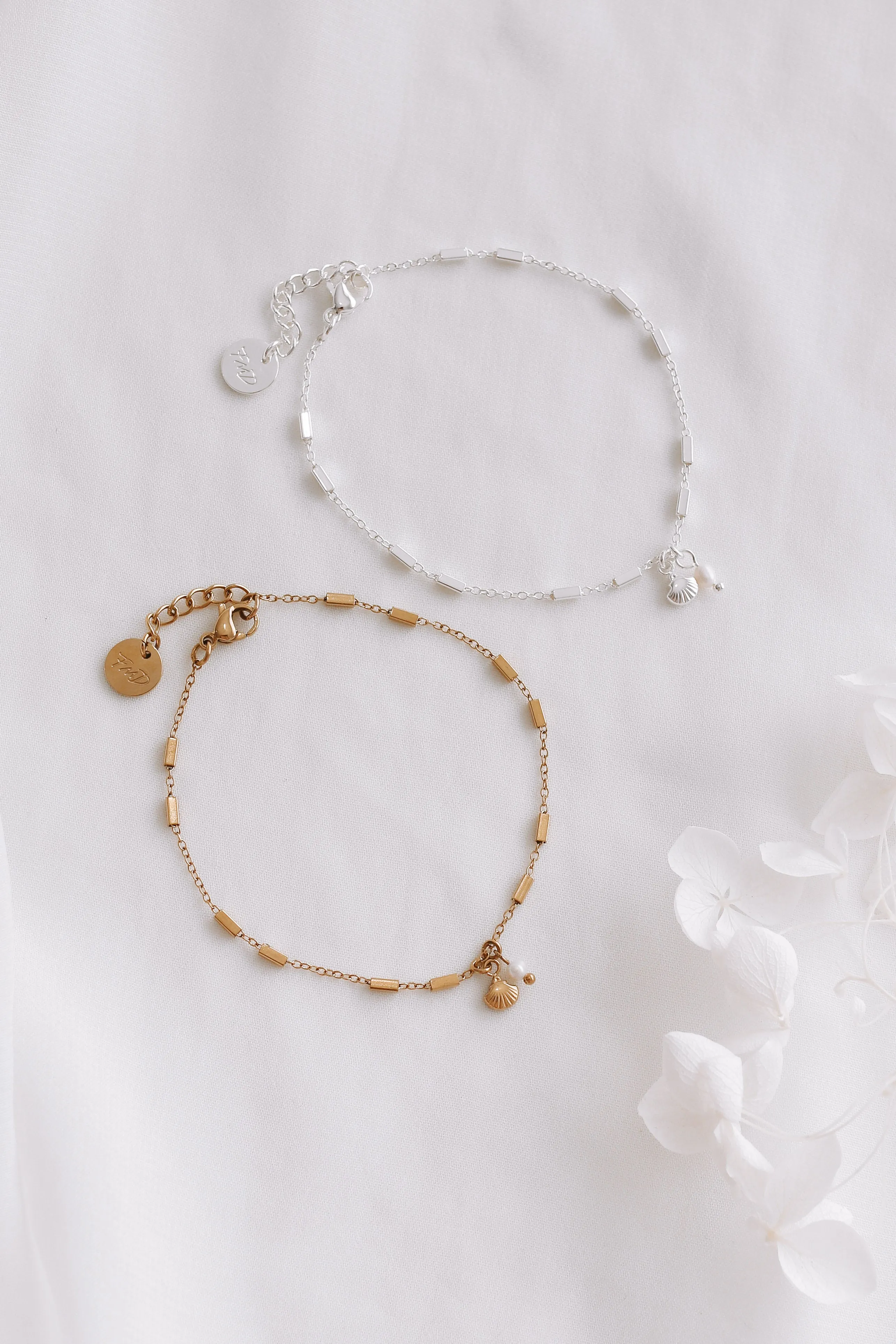 Sharri - Stainless Steel Pearl Bracelet