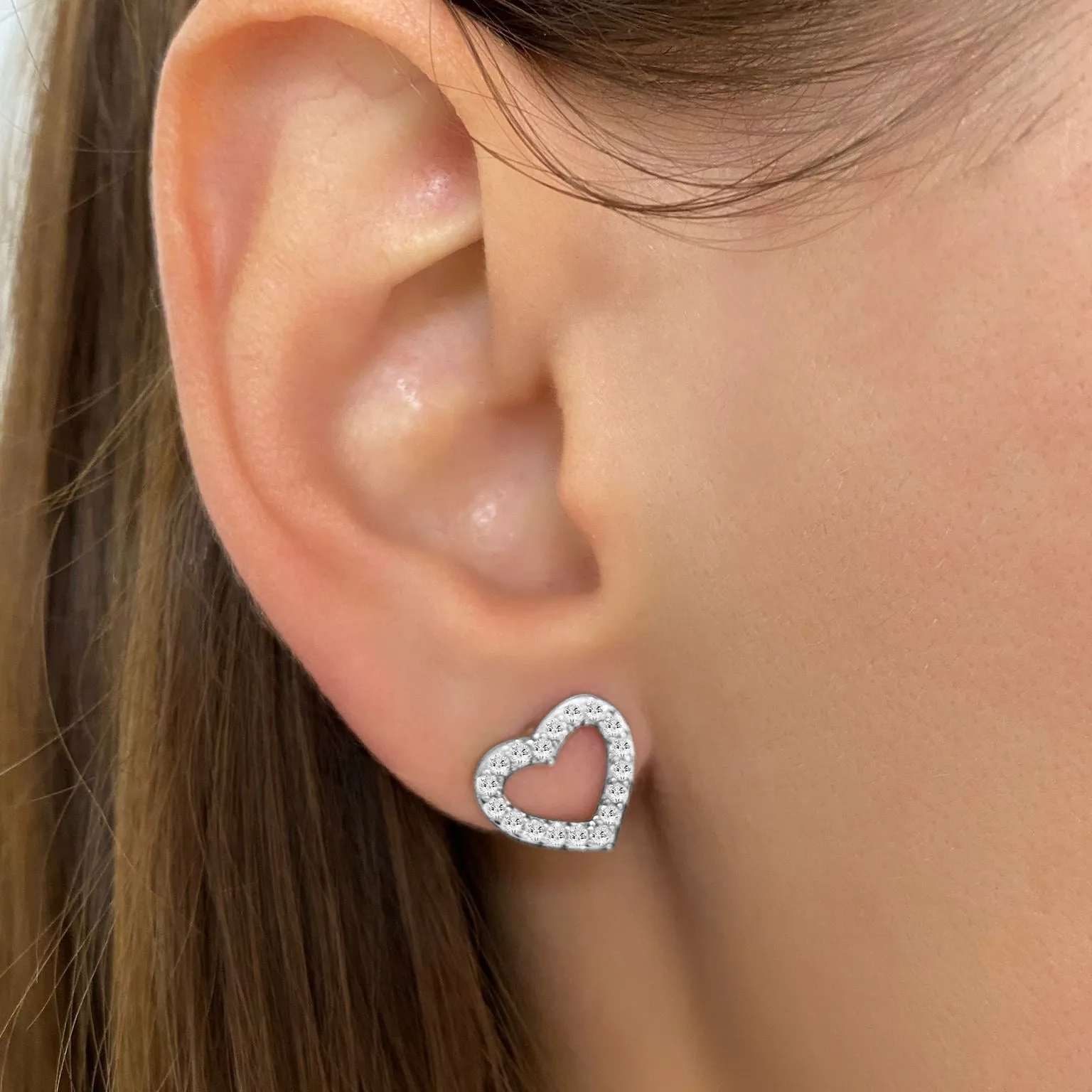 Siena Heart Studs by AZ Essentials