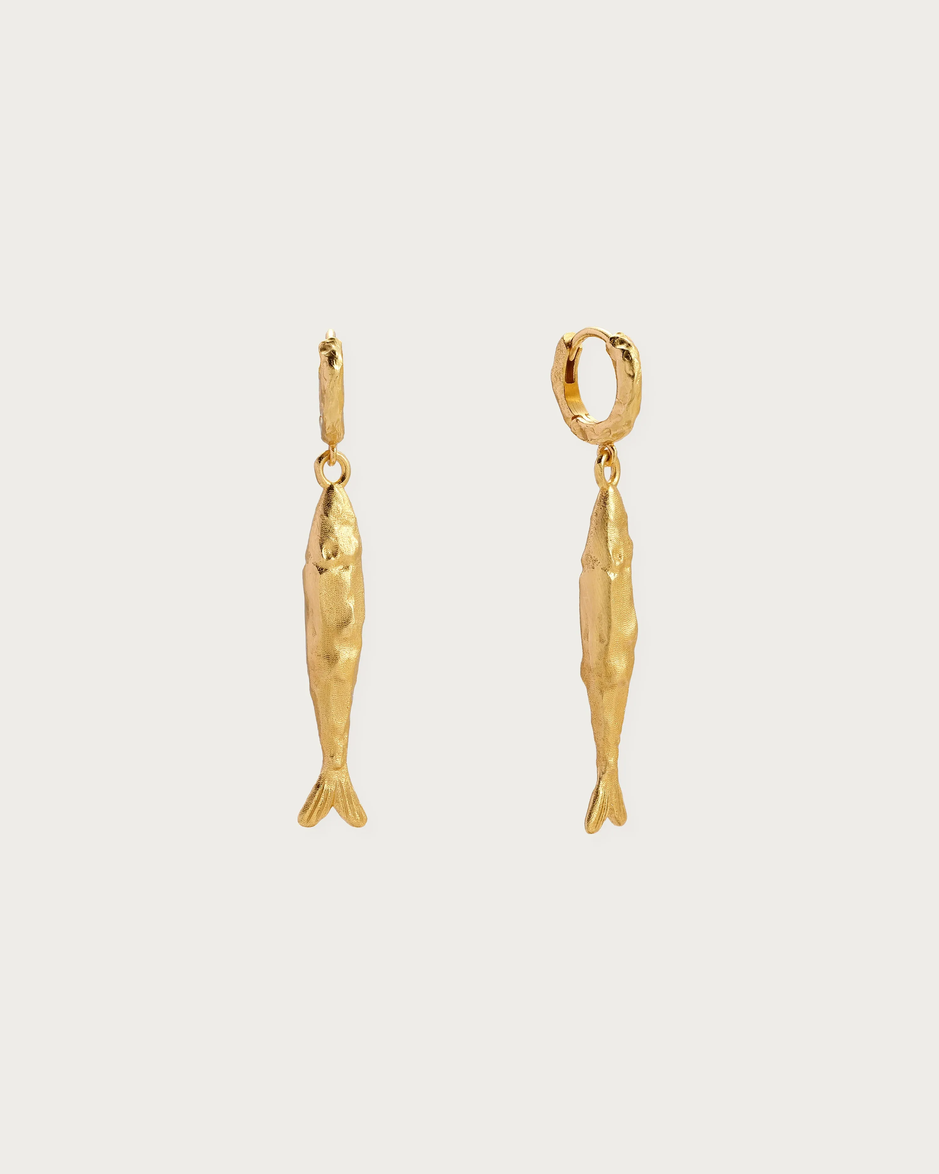Silver Anchovy Earrings