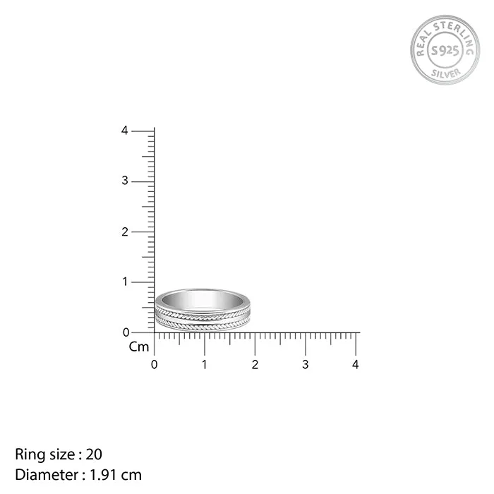 Silver Inferno Ring For Him