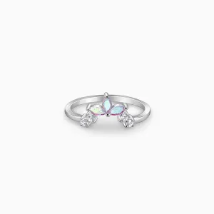 Silver Leafy Vanki Ring