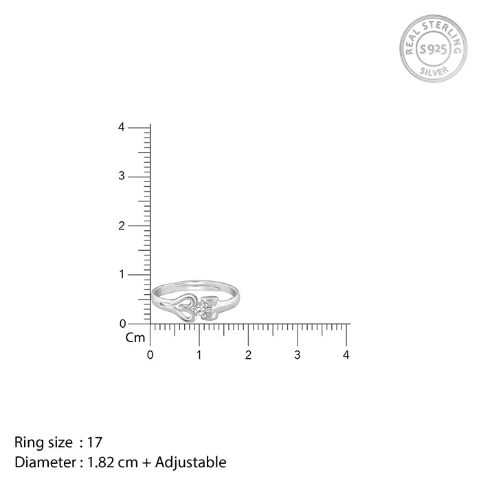 Silver Om Shiva Ring for Him