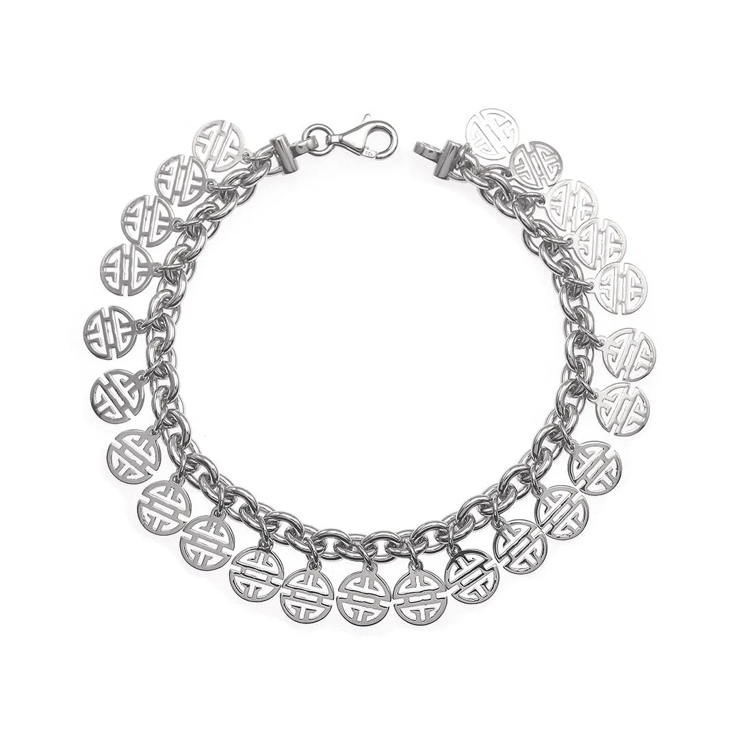 Silver Shou Charm Bracelet