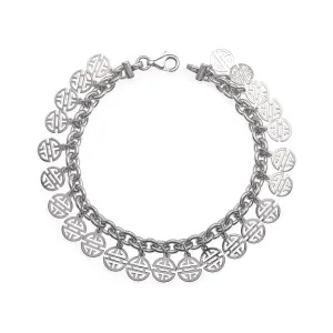 Silver Shou Charm Bracelet