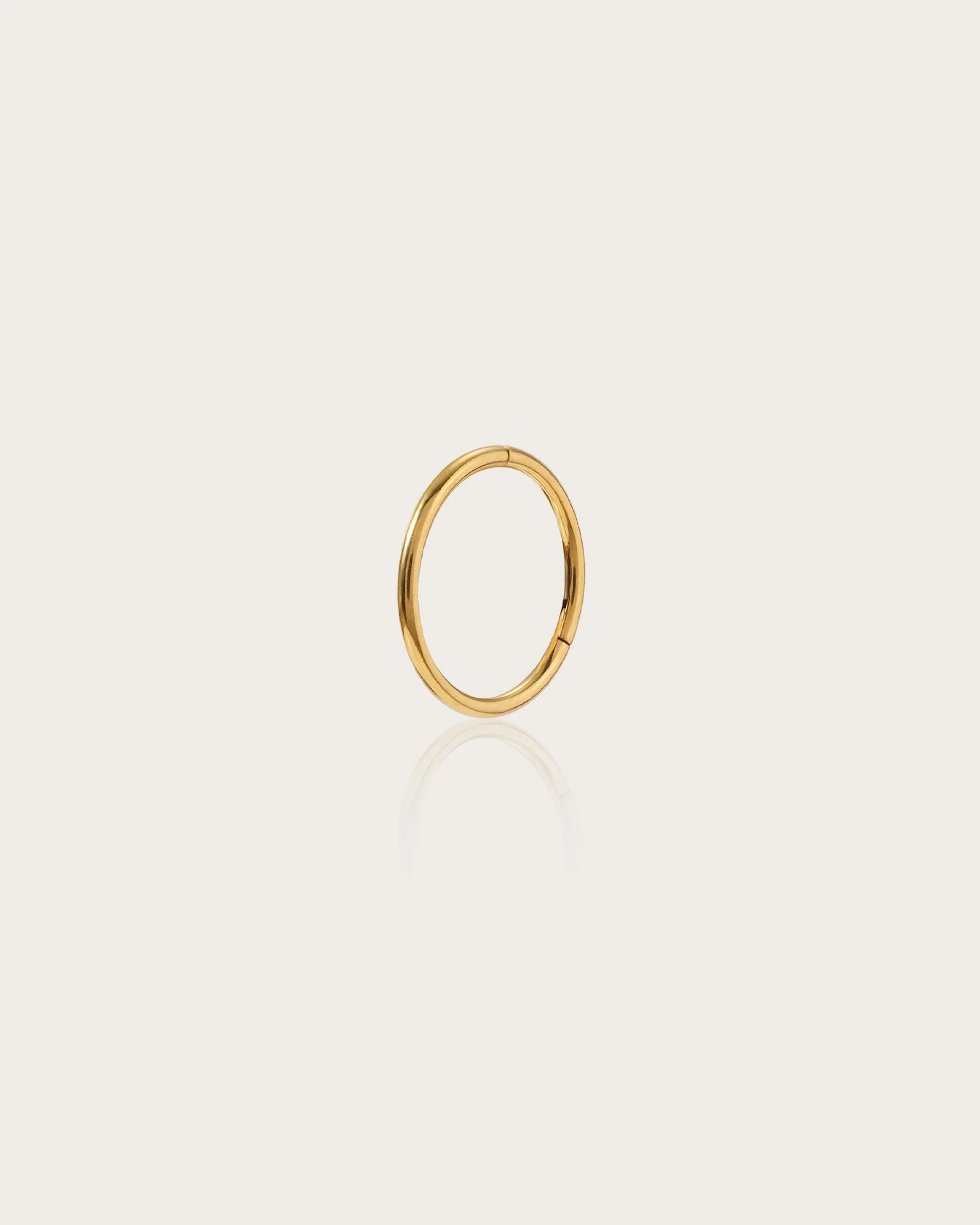 Single Mini Hoop Helix Earring in Gold