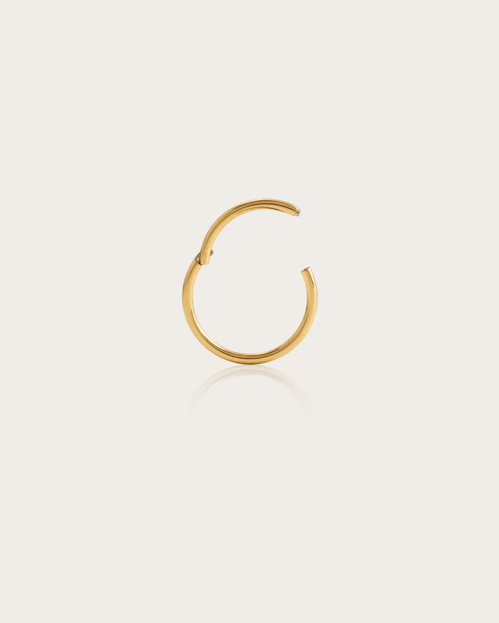 Single Mini Hoop Helix Earring in Gold